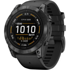 Смарт-годинник Garmin Epix Pro Gen 2 Sapphire 51mm Carbon G. DLC Tit. with Black Band (010-02804-00/01)