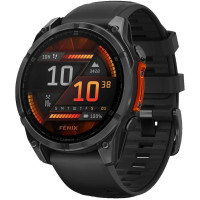 Смарт-годинник Garmin Fenix 8 51mm AMOLED Slate Gray with Black Silicone Band (010-02905-00)