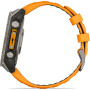 Смарт-годинник Garmin Fenix 8 51mm AMOLED Sapphire Titanium w. Spark Orange/Graphite Silicone Band (010-02905-10)