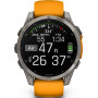 Смарт-годинник Garmin Fenix 8 51mm AMOLED Sapphire Titanium w. Spark Orange/Graphite Silicone Band (010-02905-10)