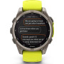 Смарт-годинник Garmin Fenix 8 51mm Solar Sapphire Titanium w. Amp Yellow/Graphite Silicone Band (010-02907-20)