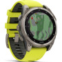 Смарт-годинник Garmin Fenix 8 51mm Solar Sapphire Titanium w. Amp Yellow/Graphite Silicone Band (010-02907-20)