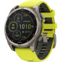 Смарт-годинник Garmin Fenix 8 51mm Solar Sapphire Titanium w. Amp Yellow/Graphite Silicone Band (010-02907-20)