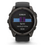 Спортивний годинник Garmin Fenix 8 51mm Solar Sapphire Carbon Gray DLC Titanium w. Black/Pebble Gray S. Band (010-02907-10)