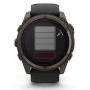 Спортивний годинник Garmin Fenix 8 51mm Solar Sapphire Carbon Gray DLC Titanium w. Black/Pebble Gray S. Band (010-02907-10)