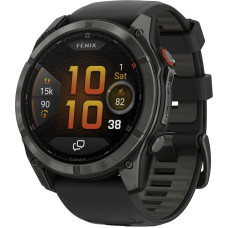Смарт-годинник Garmin Fenix 8 Pro 51 mm AMOLED Carbon Gray DLC Titanium with Black/Pebble Gray (010-03199-00/01)