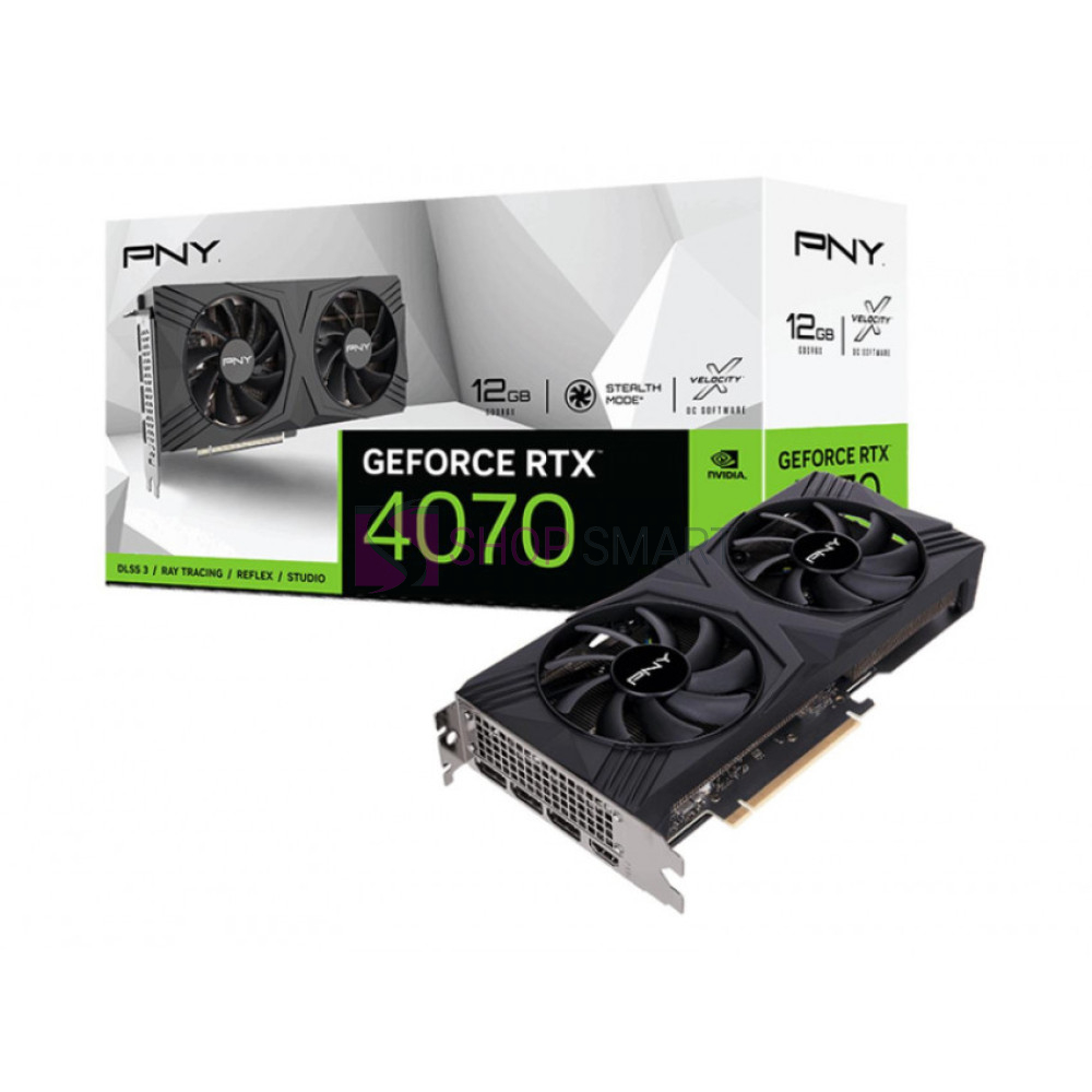 Відеокарта PNY GeForce RTX 4070 12GB Verto (VCG407012DFXPB1)
